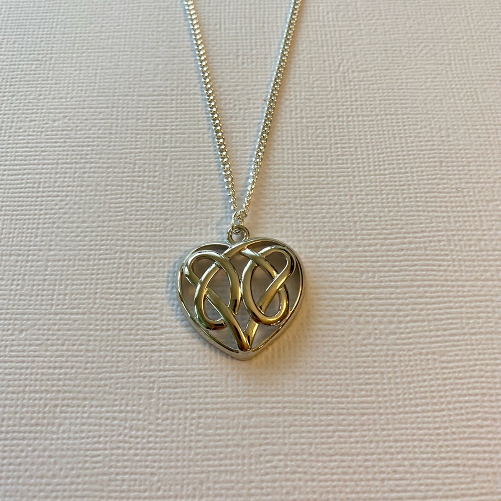 Celtic Heart Pendant Necklace